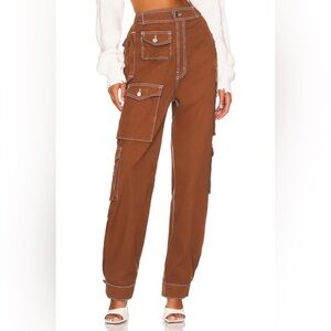 EB Denim cargo pants in rust
